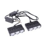 4-LED Yellow & White Grid Grille Lights