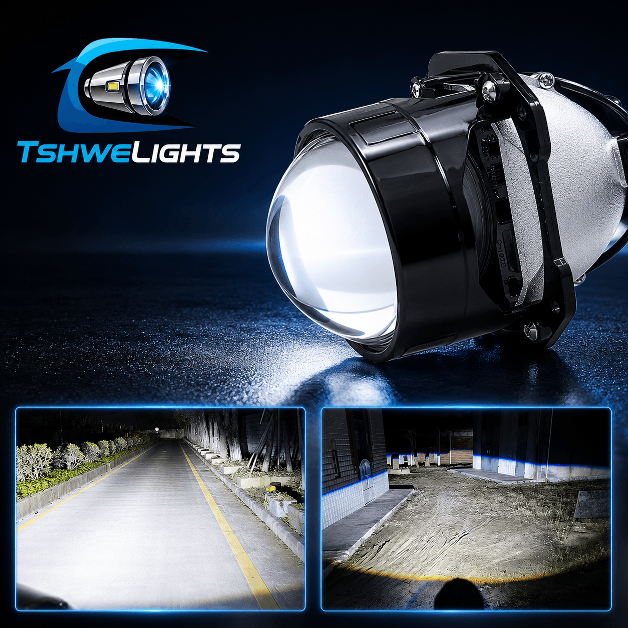 2PCs 2.5 Inch RHD Bi LED Projector Lenses - Image 3