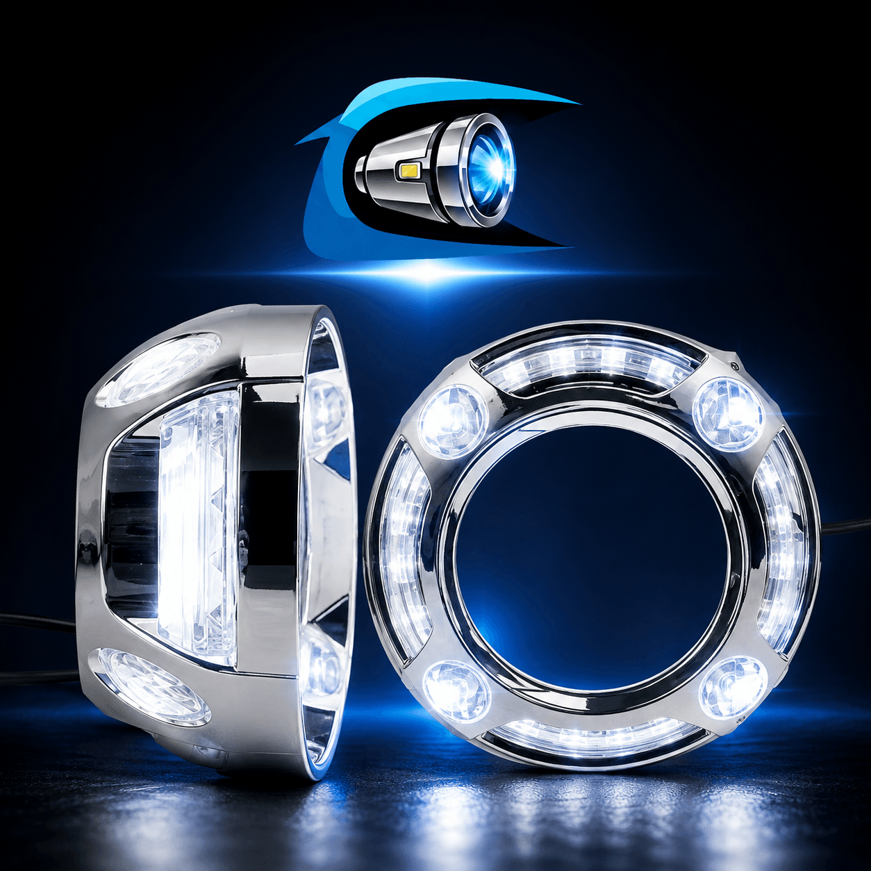 2pcs Projector Shrouds For 2.5/3.0 inch Lens